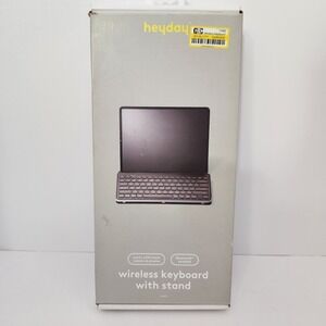 Heyday Wireless Bluetooth Tablet Keyboard Stands for iPad Windows ChromeOS